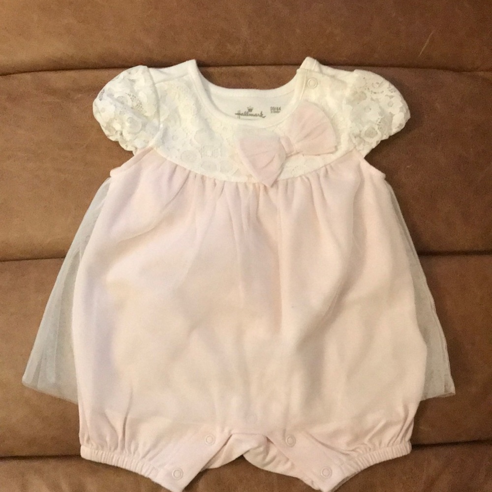 Baby pink onesie